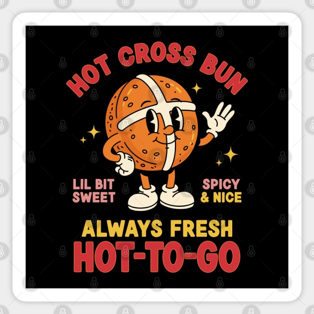 Sassy Hot Cross Bun Sticker by enrynz